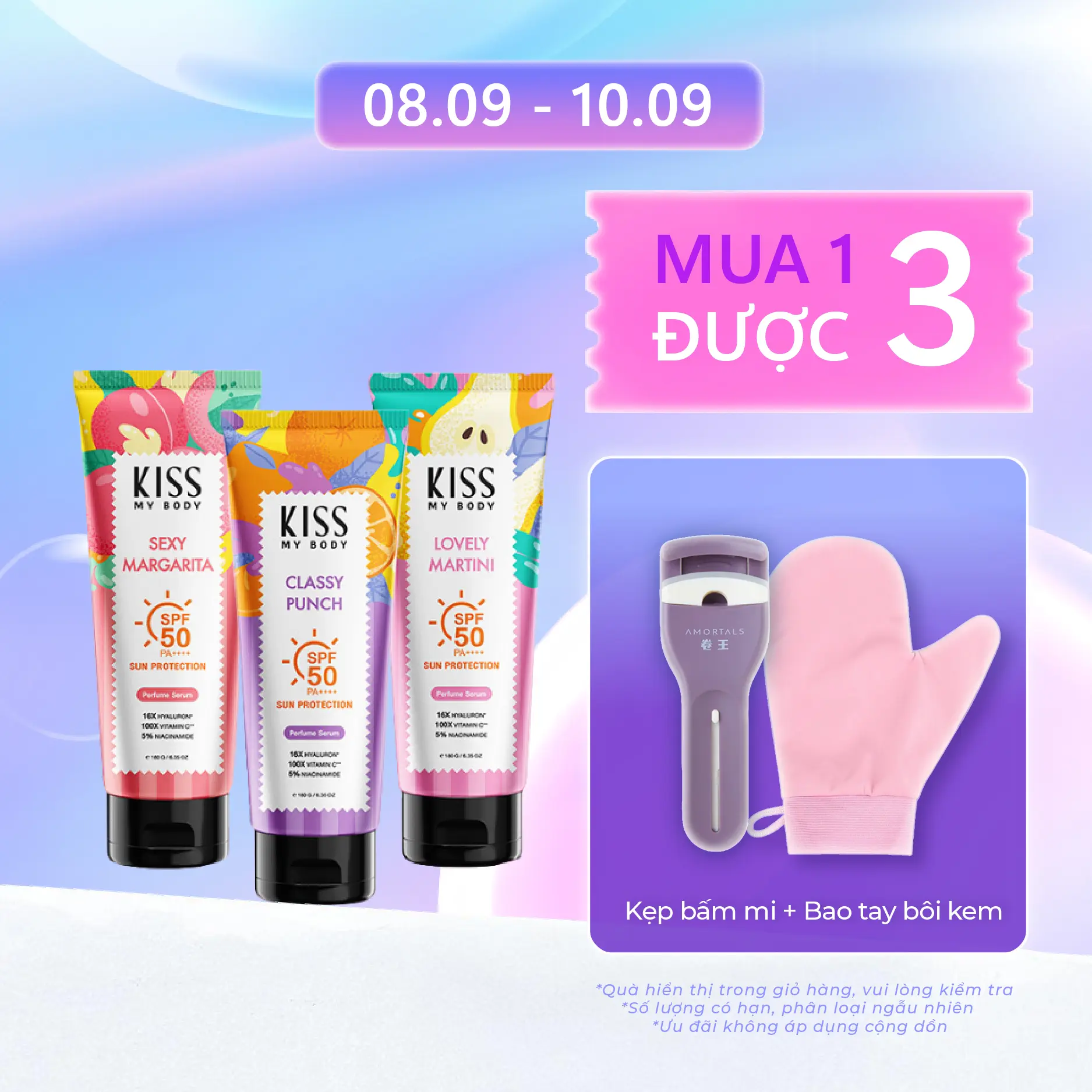 Serum Chống Nắng Toàn Thân Hương Nước Hoa Kiss My Body SPF 50 PA++++ – Hương Sexy Margarita 180g
