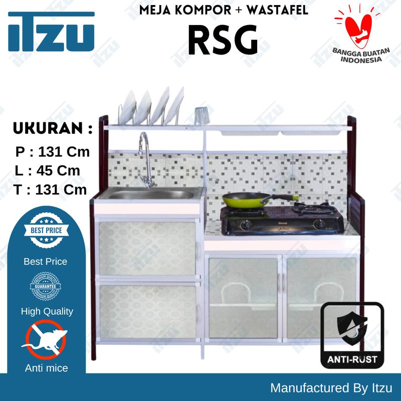 Rak Cuci Piring / Wastafel + Meja Kompor Serbaguna 0