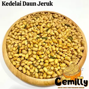 [CEMILLY] Kedelai Goreng Daun Jeruk Cemilan Snack Kiloan READY