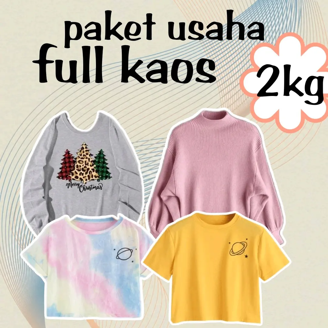 paket usaha full kaos 2 kg isi 10-20 pcs, kaos wanita lengan panjang, kaos wanita lengan pendek, kaos murah, kaos katun, baju atasan wanita Oblong, baju wanita dewasa COD