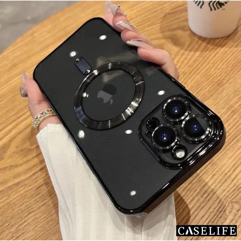 Casing Premium Caselife Magsafe Charging dengan Lensprotector untuk iPhone 11 12 13 14 15 Pro Max Plus - Cover Softcase 1
