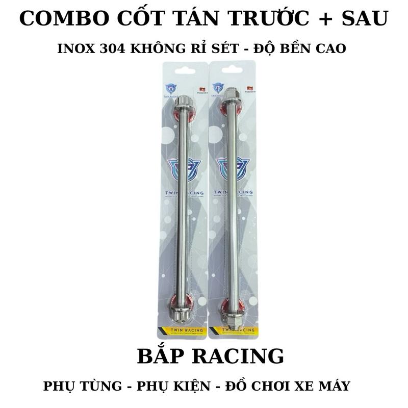 Trục Cốt Trước & Sau Xe Máy Inox304 Salaya Mẫu Bông   Thái - Phụ Kiện -  Phụ Tùng 
