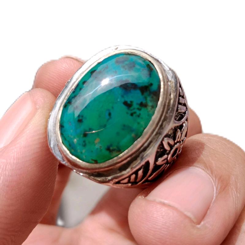 Cincin Akik Bacan Doko Totol Coklat Encer - Model Baru 0