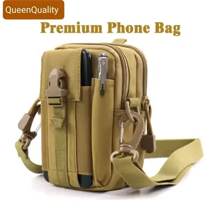 Tas Pinggang Pria / Tas Pinggang Pria Kanvas / Tas Sarung Hp Pria Import ( DAPAT TALI )