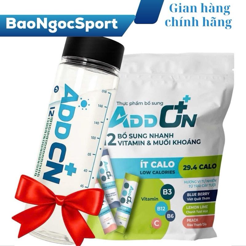  Addon combo 3 túi 15 gói tặng bình nước addon,nước uống bù khoáng bù điện giải hỗ trợ hồi phục nhanh sau tập luyện bổ sung muối khoáng giúp cơ thể tỉnh táo 