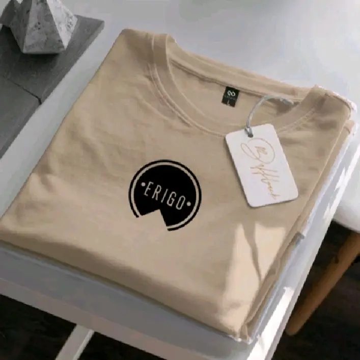 COD.!! Kaos Distro Tshirt Premium Lengan Pendek ER1GO Bulat Hitam Baju Oblong Unisex Pria Wanita Katun Dewasa Keren Combed 5