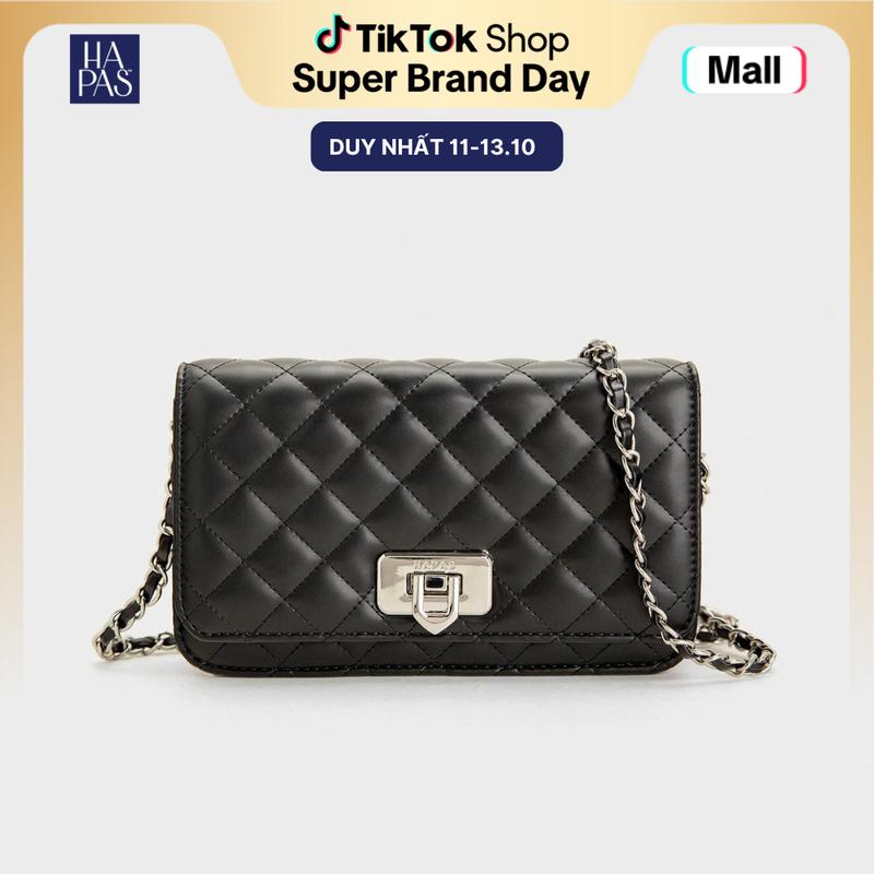 [ƯU ĐÃI GIÁ SỐC] Túi Xách Nữ HAPAS Mới Ô Trám Nắp Gập Đeo Chéo Đeo Vai Sang Trọng Chính Hãng Size 20 - TDC20138 Bag Women Da Chữ Nhật