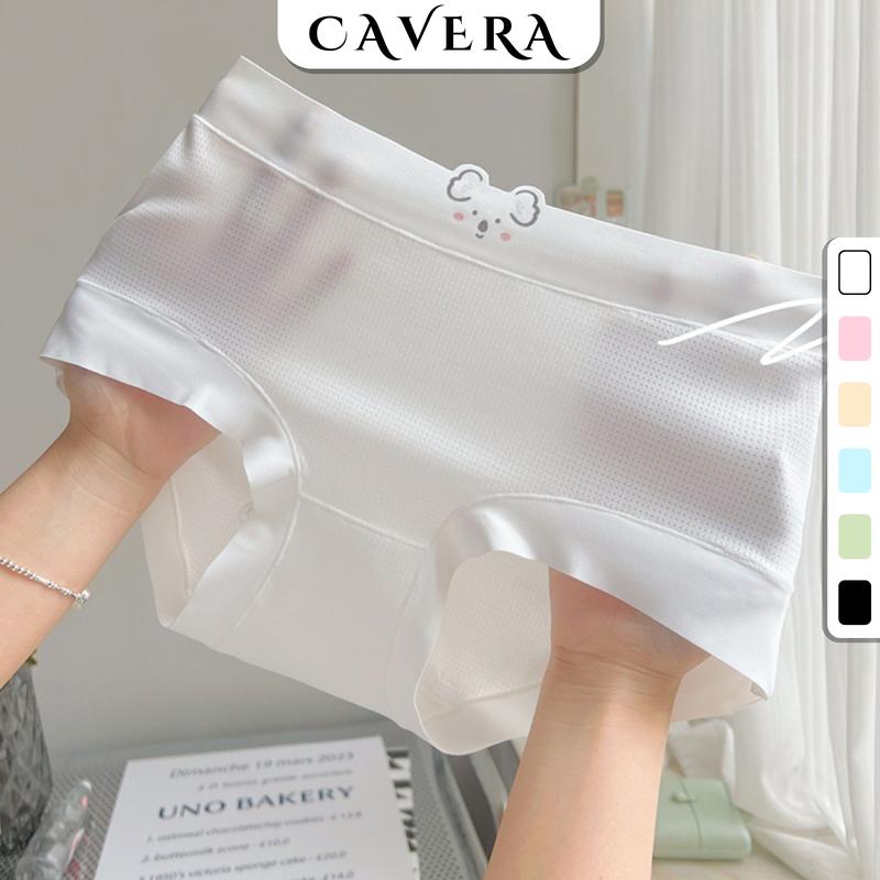 Quần lót nữ su đúc lỗ kim thoáng khí - Quần chip nữ thông hơi đáy may 2 lớp chắc chắn, không cộm CAVERA L718 Women