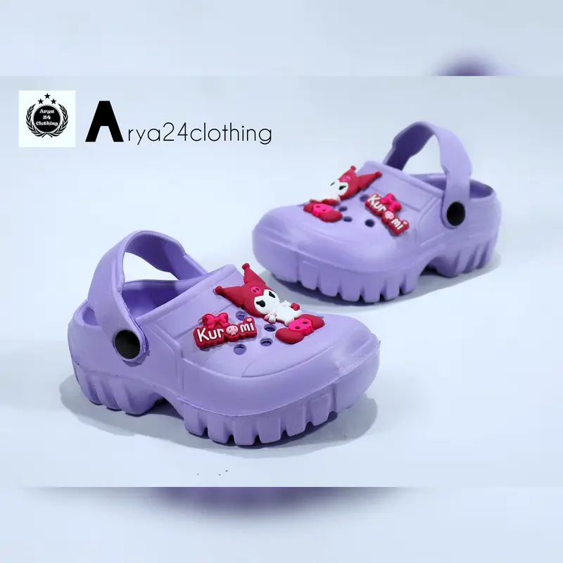 New Hilo's Sandal Anak Perempuan Model Tali Belakang selop Karakter Kuromi 4