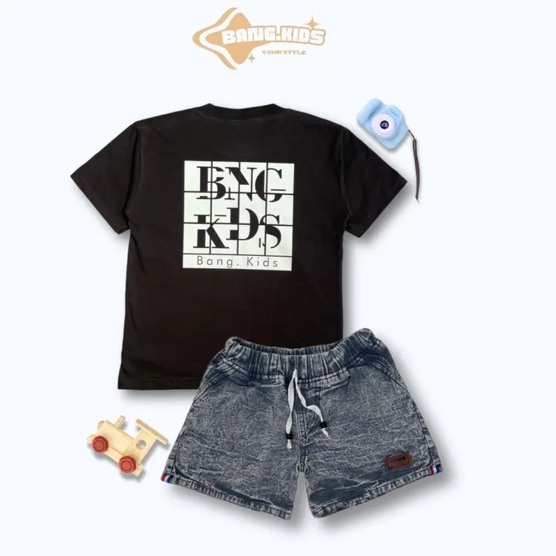 Setelan Jeans Anak Unisex Usia 1-8 Tahun dari Katun - Bayi   Kids 2