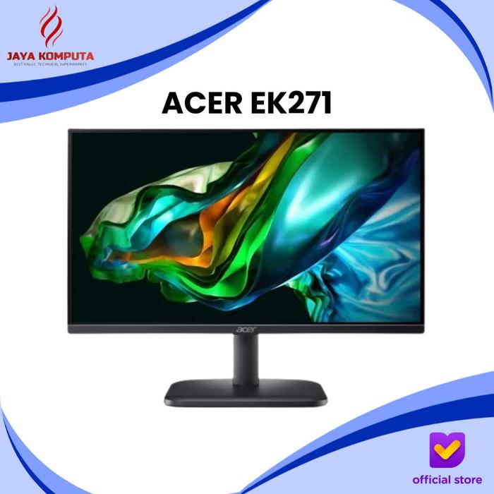 Gambar Monitor LED Acer EK271 G 27" FHD IPS Super Comfort EK1 120Hz dari Jaya Komputa Kota Administrasi Jakarta Pusat Tokopedia