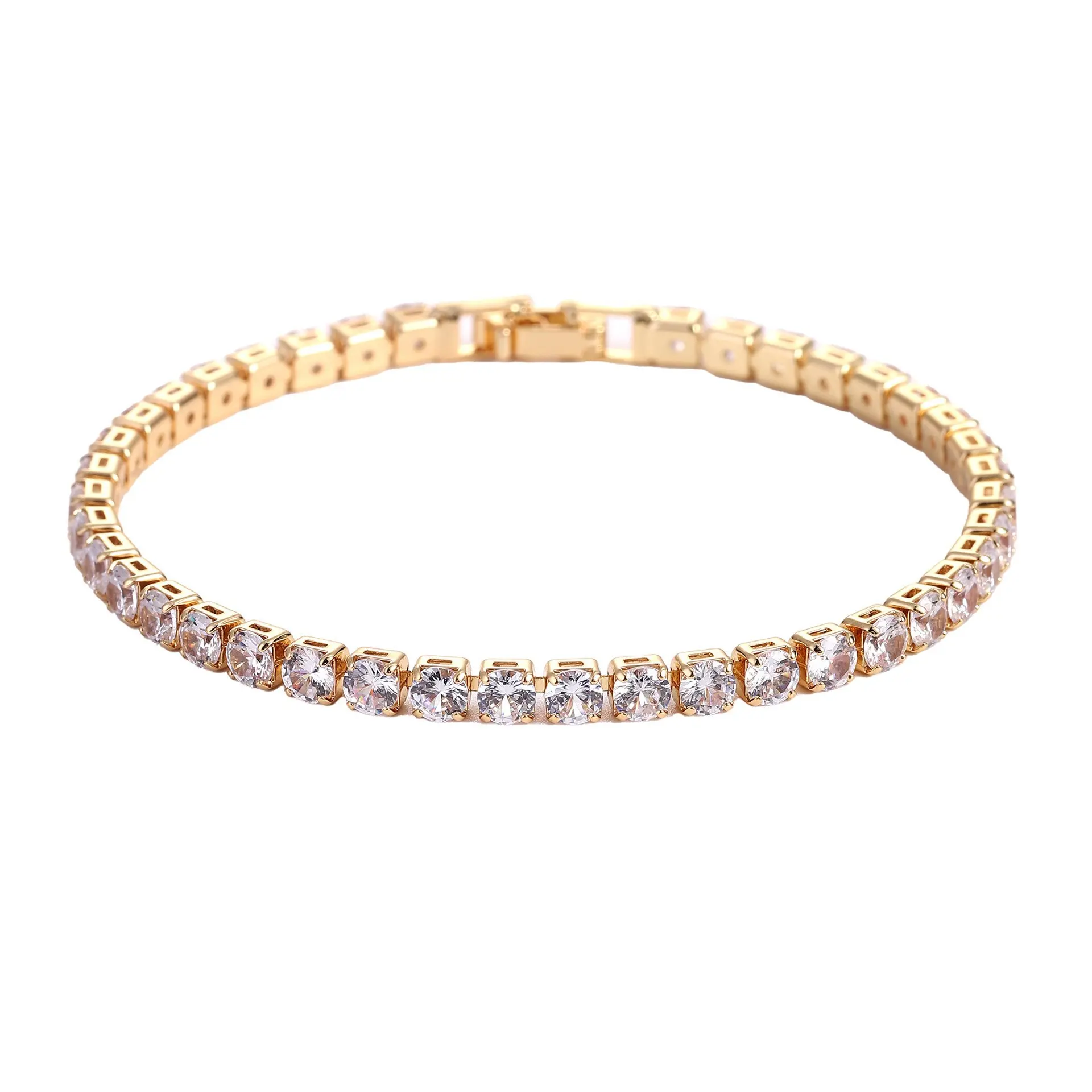 Hip Hop Zircon Zircon Anklet Simple Bracelet Gift HipHop Fashion Brand Ornament bracelet