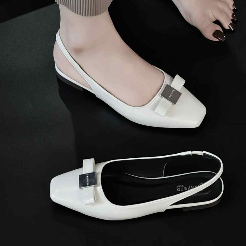 Giày sandal cao gót bít mũi gót vuông trang trí đơn giản phù hợp công sở đi làm đi chơi Giày BánhBèo mã Giaybetfashion