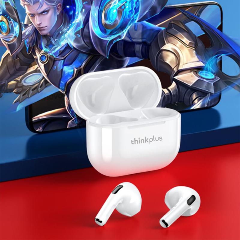 Thinkplus Pro TWS Headphone Nirkabel Earphone Bluetooth 5.0 Headset Tahan Air Dengan Mikrofon untuk Xiaomi iPhone Android Earbuds Jarak Transmisi 10m Baterai Ultra Panjang