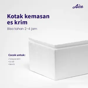 Aice Kotak Busa Untuk Pengiriman Es Krim / Es krim Tahan dingin 2–4 jam