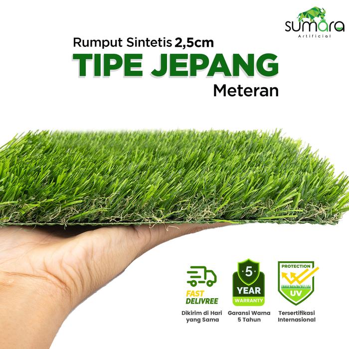 Gambar Rumput Sintetis Jepang 2,5 cm Sumara Artificial - Meteran 1x1m dari Toko Rumput Sumara Kota Administrasi Jakarta Barat Tokopedia