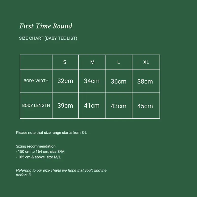 First Time Round - Baby Tee List - Ballerine 4