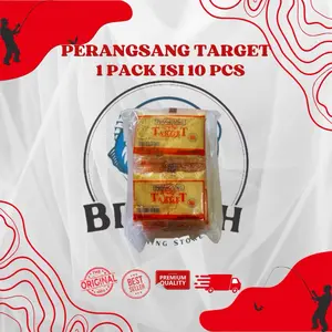 PERANGSANG TARGET MERAH 1 PACK (10 PCS) - Umpan Pancing