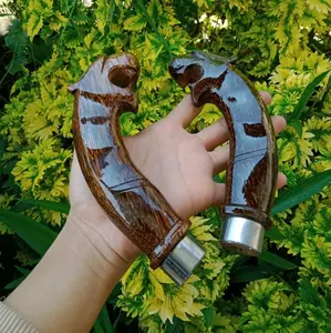 gagang golok siap pasang / gagang golok  model macan kayu aren / handle pisau dapur