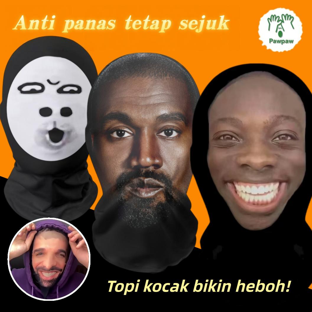 【READY】Topeng Ugly Face Lucu - Masker Ekspresi Wajah Abstrak Unik & Kreatif-Motor Pelindung Sinar Matahari Topeng-Aktivitas Outdoor-Couple Mask Bisa Melihat Ke Luar Mainan COD 【READY】Topeng Ugly Face Lucu - Masker Ekspresi Wajah Abstrak Unik & Kreatif-Motor Pelindung Sinar Matahari Topeng-Aktivitas Outdoor-Couple Mask Bisa Melihat Ke Luar Mainan COD