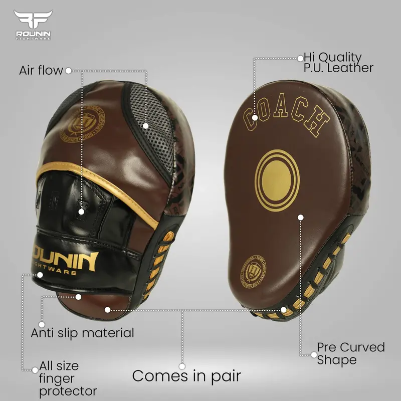 Rounin Fightware Focus Mitt / Focus Pad / Punching Pad Signature ( Sepasang ) 1