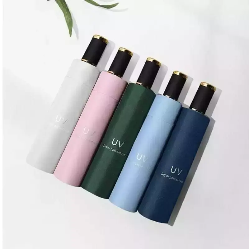 Anti UV Sinar Matahari Payung Lipat manual Anti UV Payung Tabir Surya Premium Quality