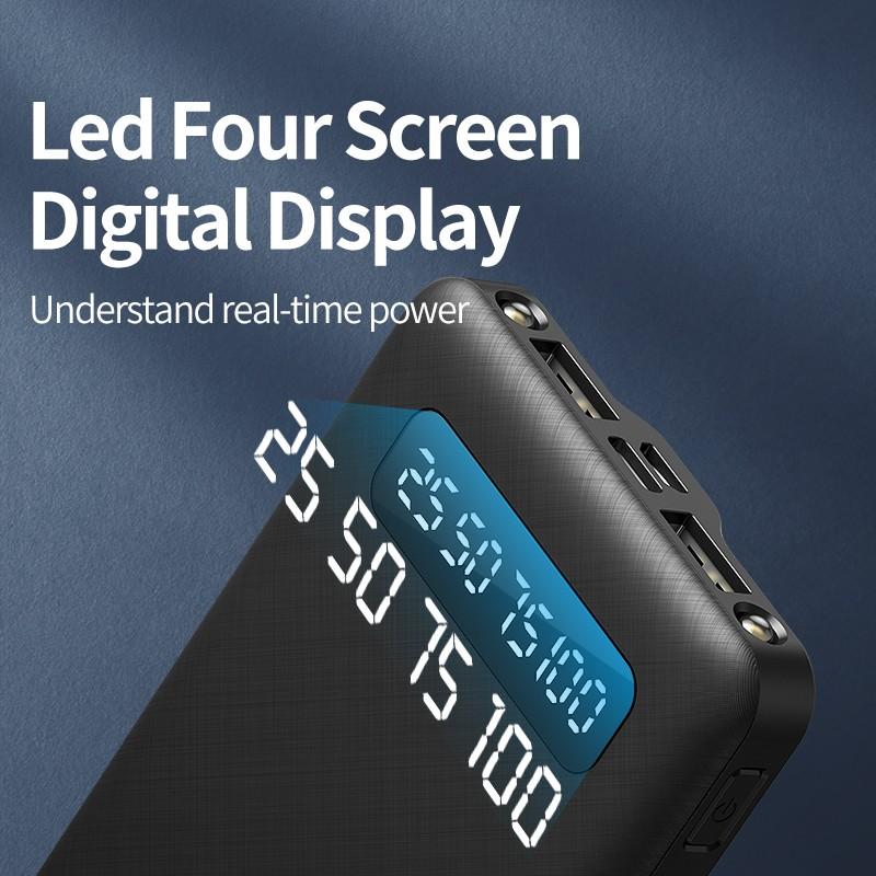 YLV PT69 Powerbank 10.000mAh LCD + Fast Charge Real Capacity power bank 3