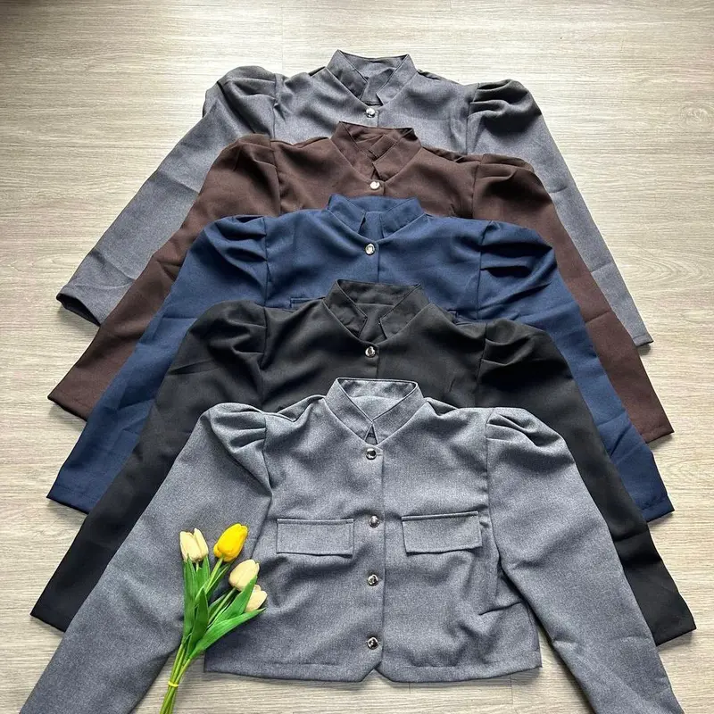 Frisca fashion - Sonia Blouse Blezer Crop Top / Outer wanita terbaru 8