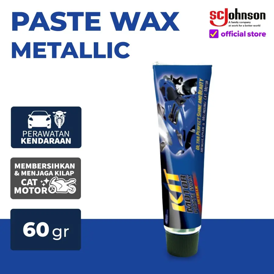 KIT Motor Paste Wax Metallic 60g – Pengkilap Cat Motor & Kilap Ekstra