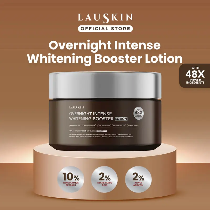 LAUSKIN - ALL VARIAN BODYSERUM | LOTION PUMP | LOTION POT  | Overnight Intense Whitening Booster Lotion | Infused Whitening Booster Body Serum 11X Active Whitening 1
