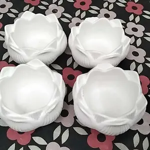 LOTUS HORDER Tempat Wadah Lilin Aromaterapi & Pembakar Dupa Bukhur Kerucut Unik untuk Estetika Ruangan - Candle