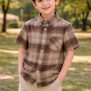 kemeja flanel anak lengan pendek motif best seller