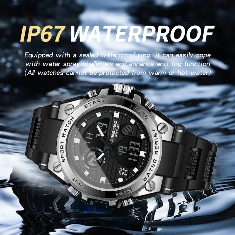 Fashion electronic watch 3c digital display waterproof luminous accurate timing watch 5