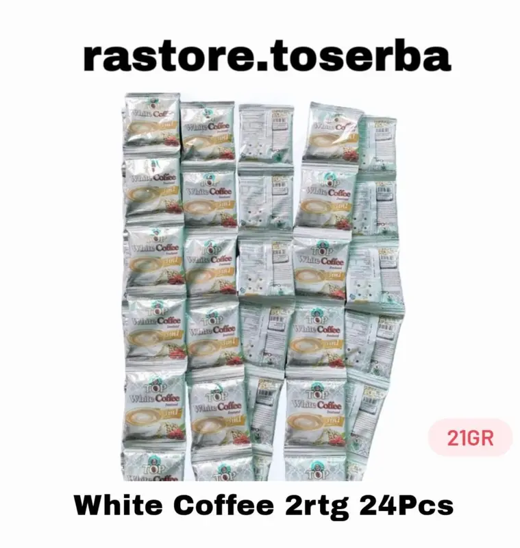2 renteng top whitening coffe 3in 1 renceng 24pcs 0
