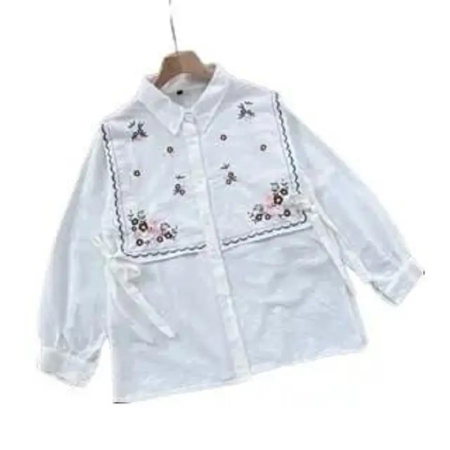 NARIKA SHIRT - Ukuran S M L XL XXL 3XL 5L - Atasan Wanita Jumbo - Atasan Jumbo - Kemeja Wanita Big Size Baju Linen Panjang Oversize Basic Katun