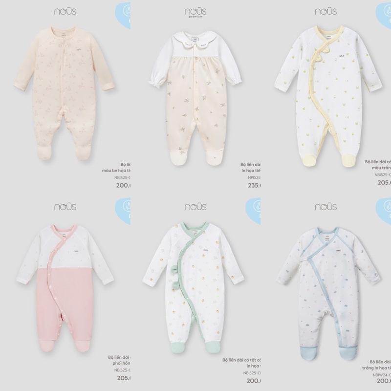  Body NOUS liền thân Newborn Nous cho bé từ 3kg đến 6,5kg  Jumpsuit 