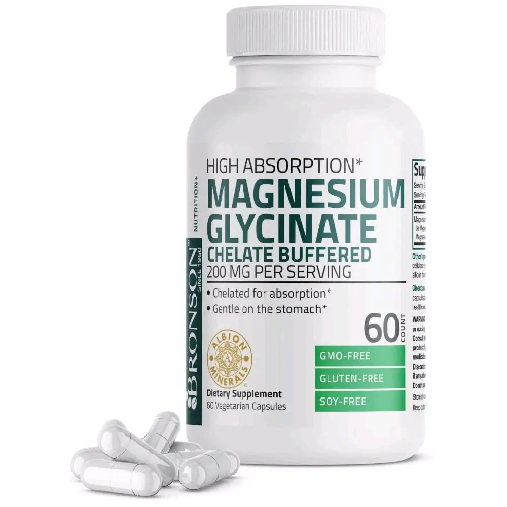 Bronson Magnesium Glycinate 200 mg 60 Capsule