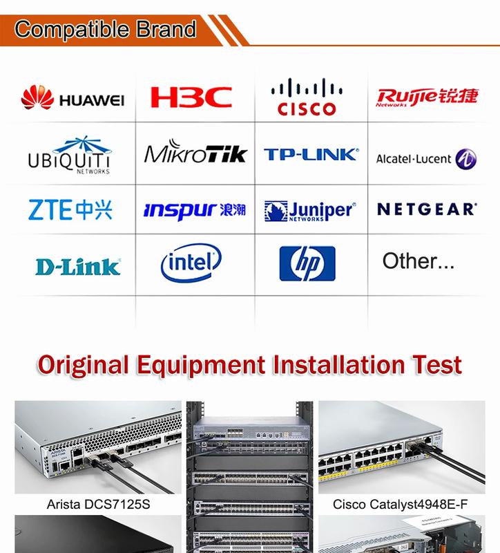 Product Introduction of 10G/1G SFP DAC Cable 20cm/1/2/3/5/7/10m Passive Direct Attach Copper Twinax SFP SFP DAC Cables For MikroTik TP-Link Netgear Switch 14