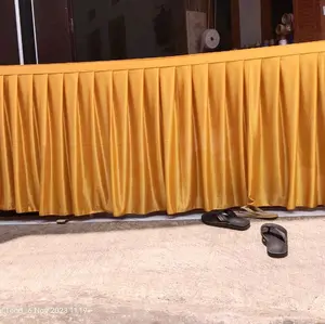 Skirting Meja | Rok Meja Perasmanan Panjang 4 Meter Tinggi 75 Cm Filamin Rapi Tahan Lama untuk Berbagai Kebutuhan Anda