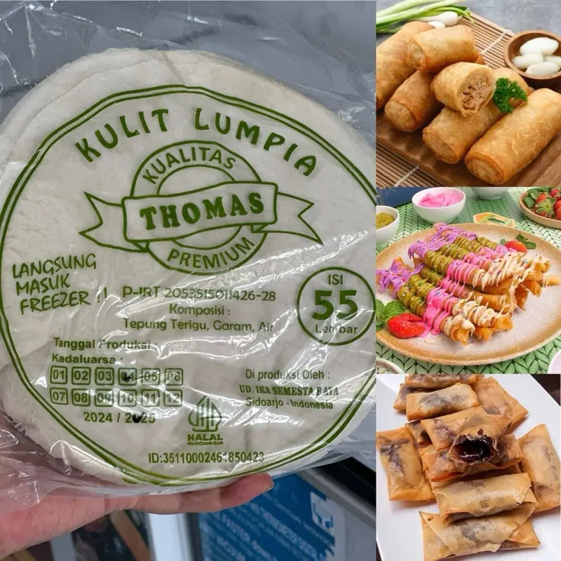Kulit lumpia isi 55 / kulit martabak / kulit banaa roll
