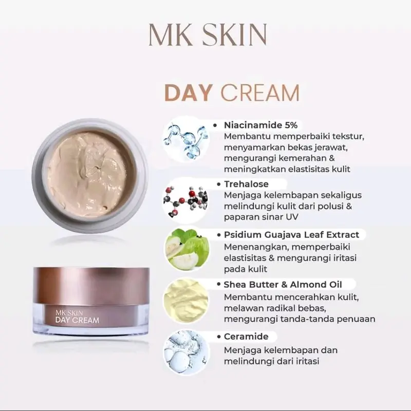 (READY STOK) MK SKIN MAHARANI KEMALA SKINCARE Whitening, Acne, Melacare skin basic untuk merawat dan menghilangkan flek hitam pada wajah mengencangkan wajah 5