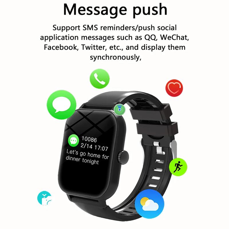 Product Introduction of 【Warranty Two Years 】Hot Sales New Large HD Screen Smartwatch Pro Bluetooth Calling 100+Exercise Modes Men/Women IP67 Waterproof Smart Watch For Android Ios Heart Rate Monitor 20