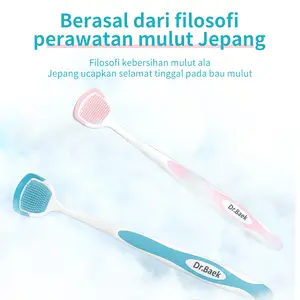 Dr.Baek Sikat Lidah Profesional Bahan Silikon Lembut Membersihkan Dengan Lembut Aman Dan Nyaman gel pembersih Lidah tongue cleaner