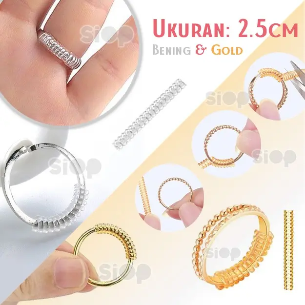 Pengganjal Cincin Pengecil Ukuran CINCIN ADJUSTER Silikon