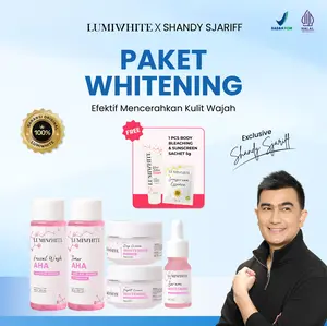 Shandy Sjariff x LUMIWHITE - Paket WHITENING Series Lengkap (FREE 1 GLOW LOTION+ 1 SUNSCREEN SACHET)
