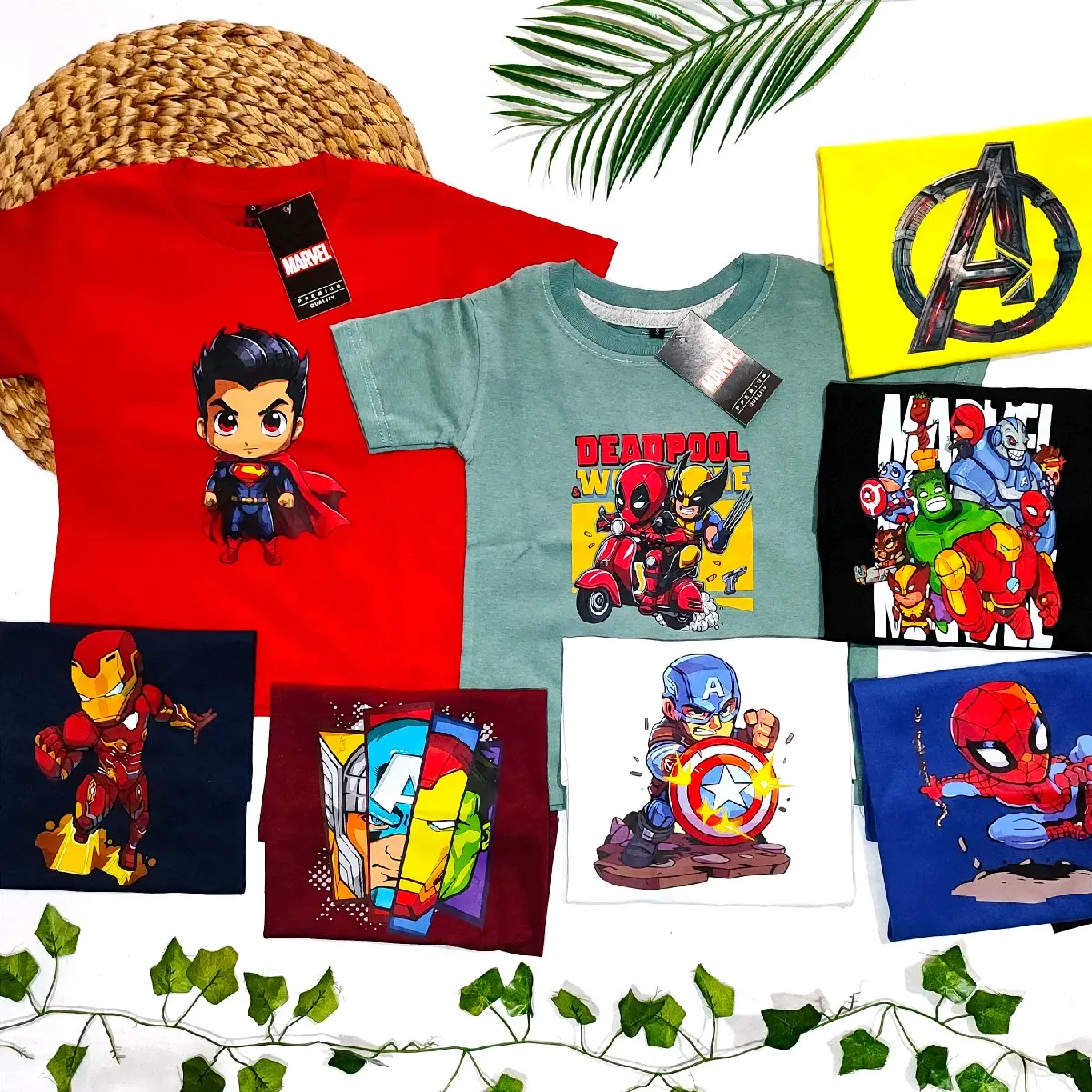 Paket 4pc kaos anak distro karakter laki-laki murah keren