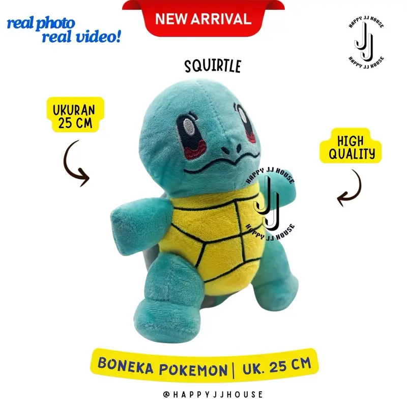 [HAPPYJJ] Boneka Pokemon Pikachu ukuran 25cm - Mainan Boneka - Toys, Dolls 1