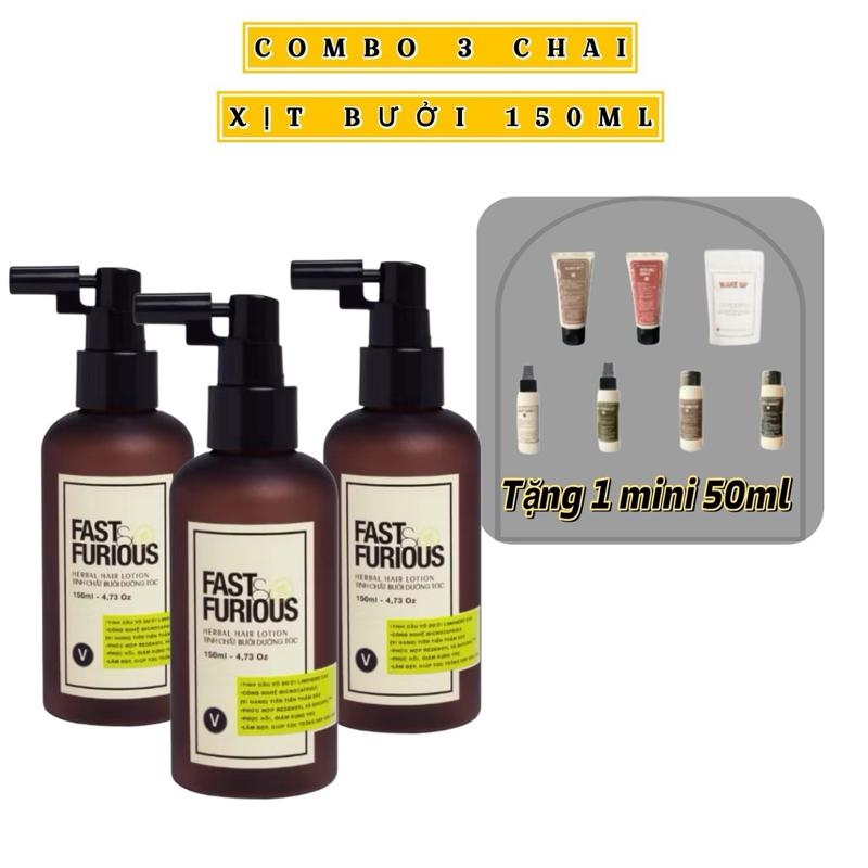XỊT BƯỞI combo 3 CHAI 150ml hỗ trợ mọc tóc Chăm Sóc Tóc