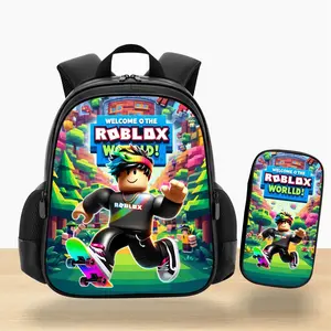 Tas Ransel Anak SD Roblox Lucu & Kekeinian Bahan Dinir Kanvas Ukuran 38x30x12 cm Tali Busa Tebal Lapisan Puring - Pria