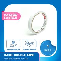 Gambar NACHI Double Tape Dua Sisi 0.5 Inch 12mm, 1 inch 24mm, 2 inch 48mm 10 Yard - Roll - 1/4 Inch dari Raja Lakban Jakarta Kota Administrasi Jakarta Barat 5 Tokopedia